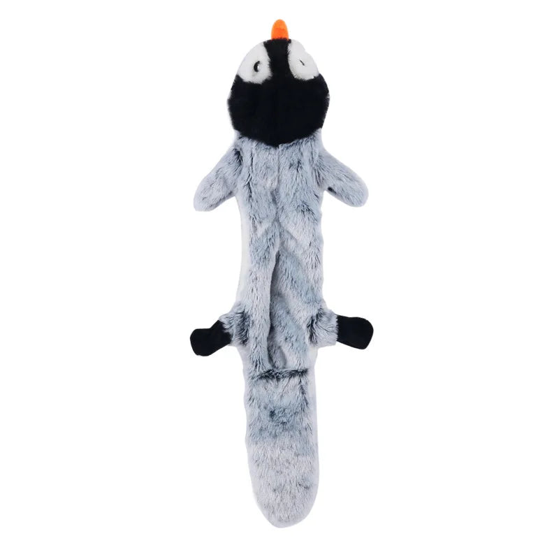 penguin Color Plush Dinosaur Chew Toy For Pets – Soft Fleece Playmate