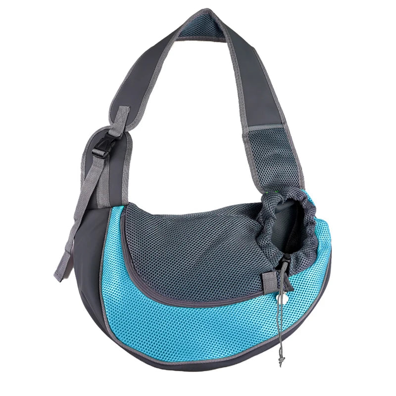 blue Color Pet Sling Carrier Backpack For Small Dogs & Cats