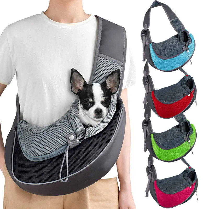 Pet Sling Carrier Backpack For Small Dogs & Cats