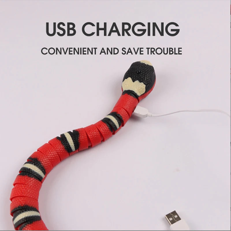 Interactive USB Charging Snake Toy For Cats