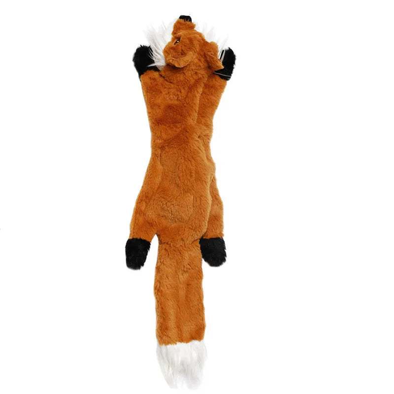 fox Color Plush Dinosaur Chew Toy For Pets – Soft Fleece Playmate