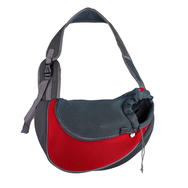 red Color Pet Sling Carrier Backpack For Small Dogs & Cats