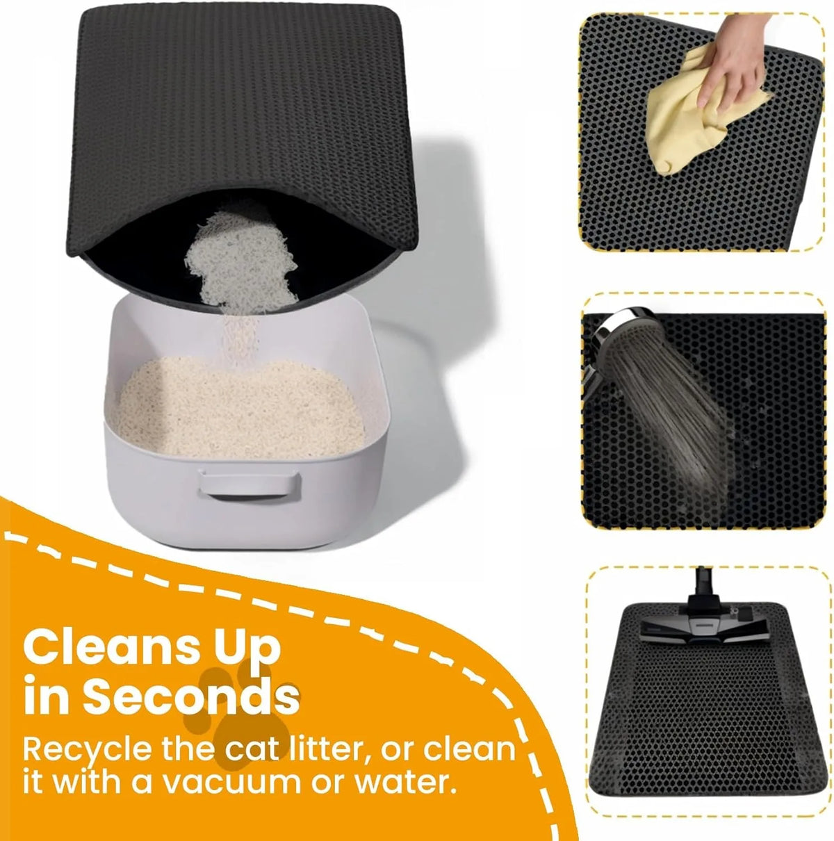 Double-Layer Cat Litter Mat – Non-Slip, Waterproof Design