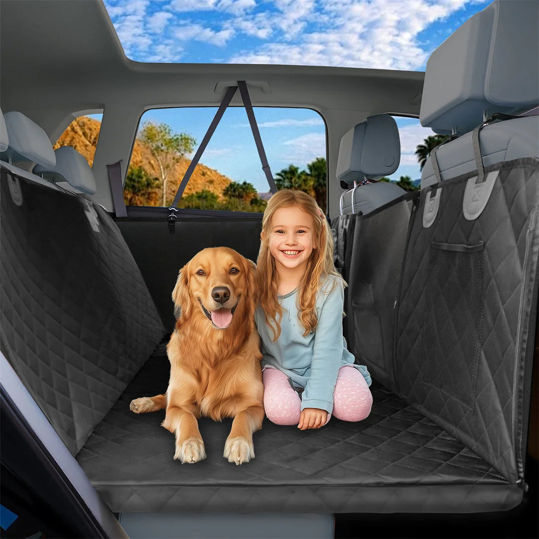 Waterproof Dog Car Backseat Extender Hammock Cover