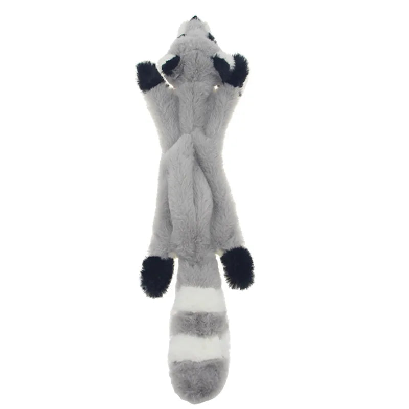 Raccoon Color Plush Dinosaur Chew Toy For Pets – Soft Fleece Playmate