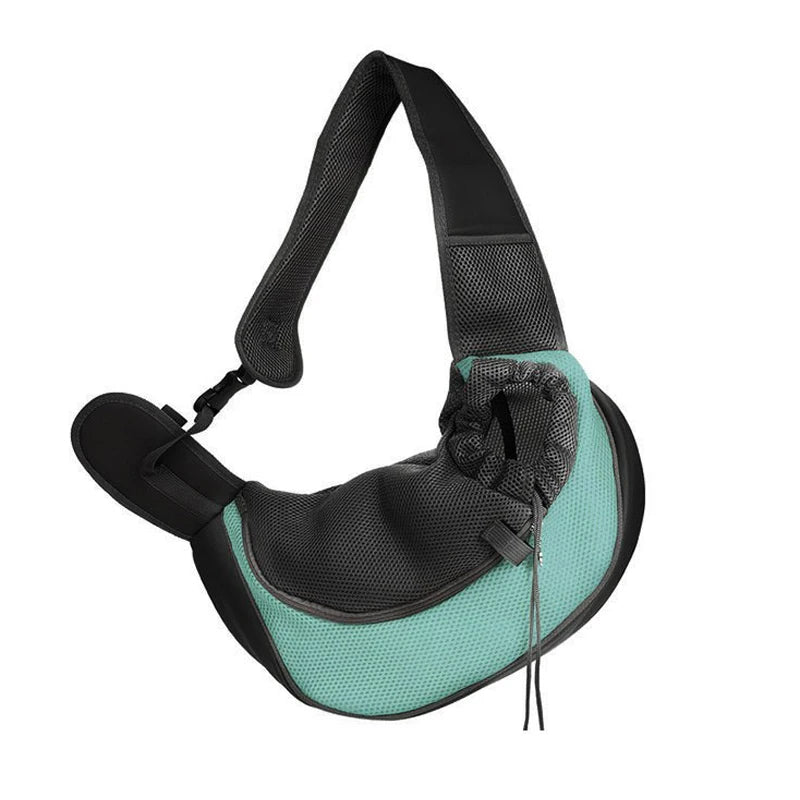 lake blue Color Pet Sling Carrier Backpack For Small Dogs & Cats
