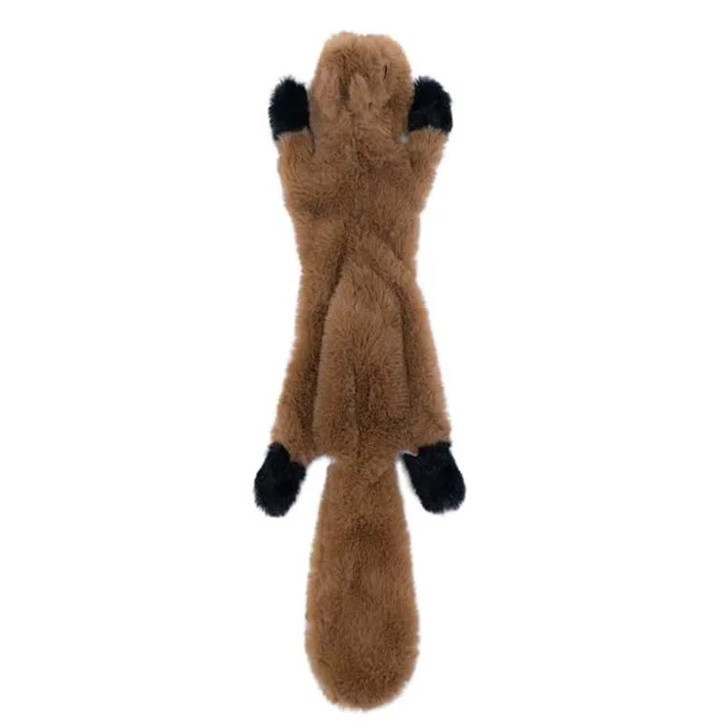 squirrel Color Plush Dinosaur Chew Toy For Pets – Soft Fleece Playmate