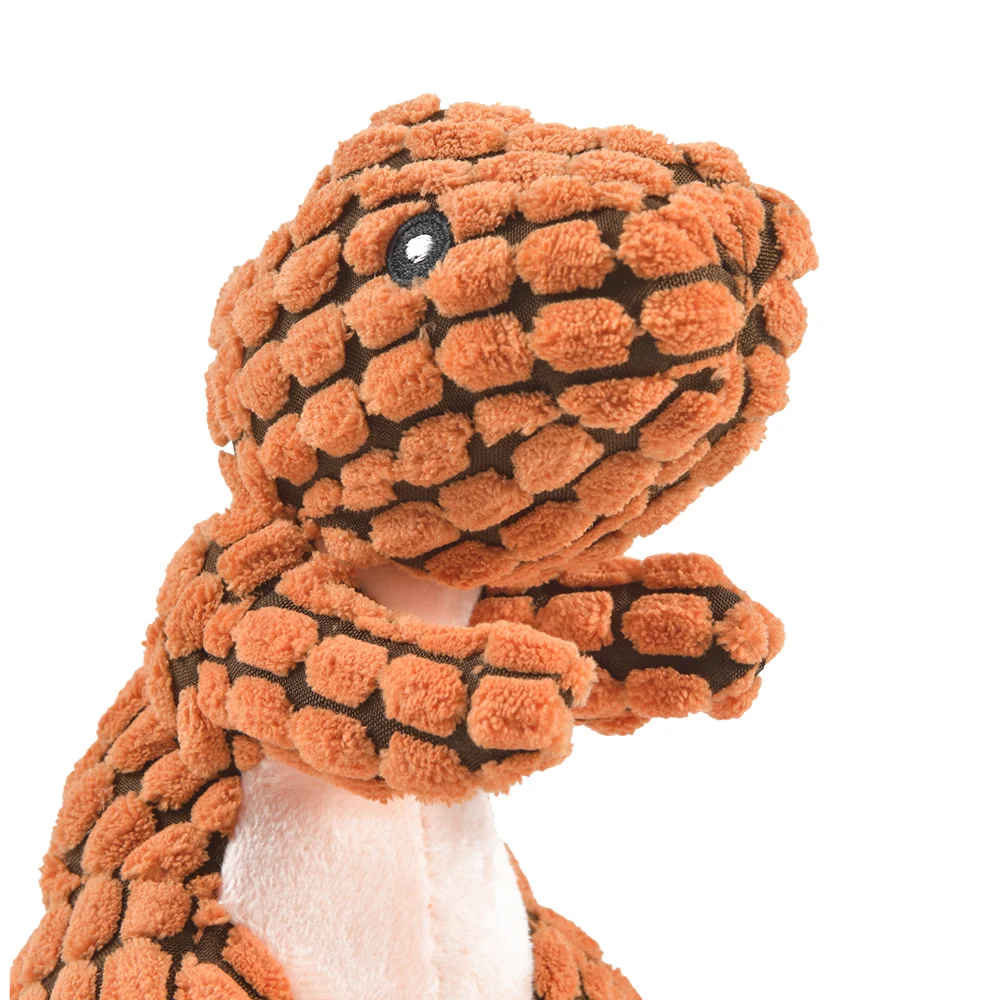 Plush Dinosaur Chew Toy For Pets – Soft Fleece Playmate
