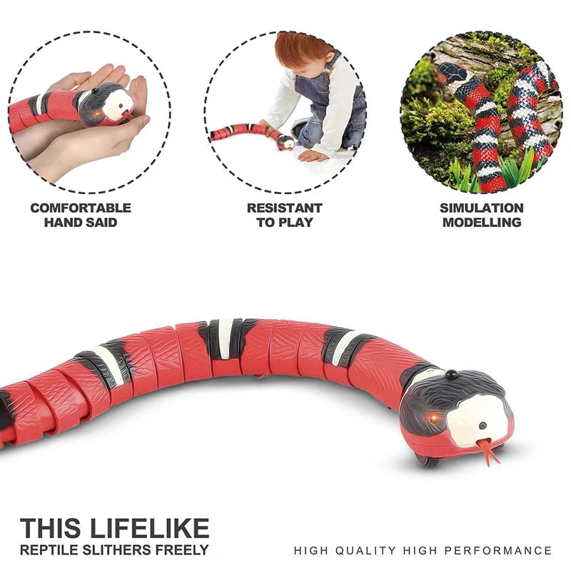 Interactive USB Charging Snake Toy For Cats