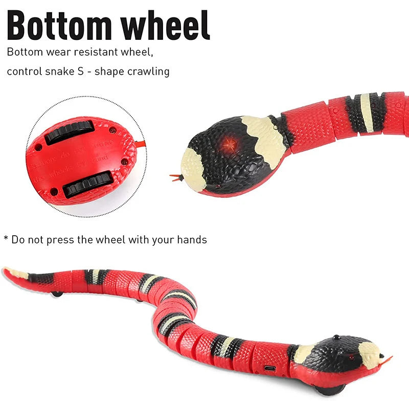 Interactive USB Charging Snake Toy For Cats