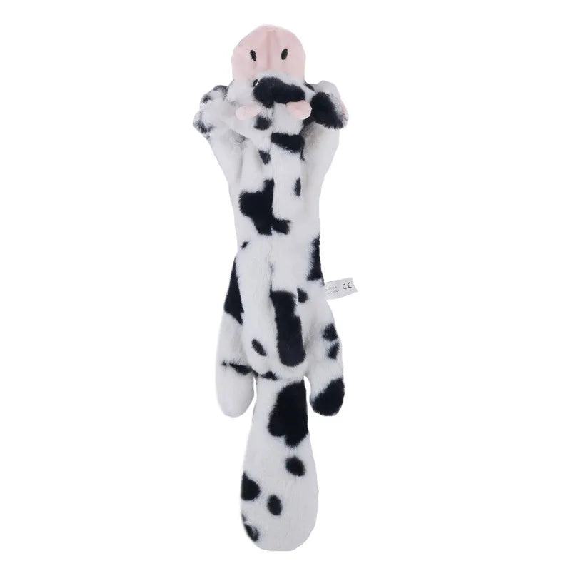 cow Color Plush Dinosaur Chew Toy For Pets – Soft Fleece Playmate