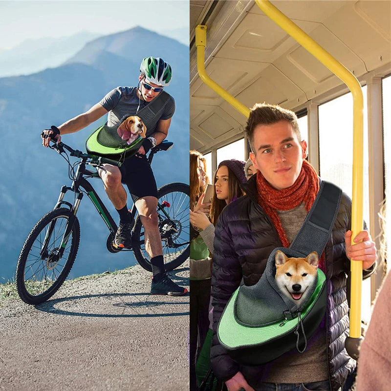Pet Sling Carrier Backpack For Small Dogs & Cats