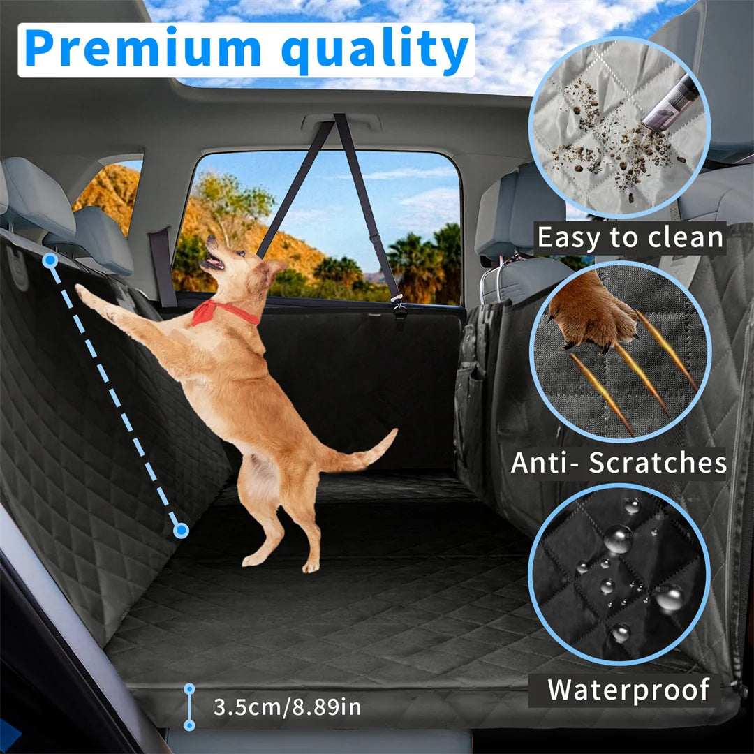 Waterproof Dog Car Backseat Extender Hammock Cover