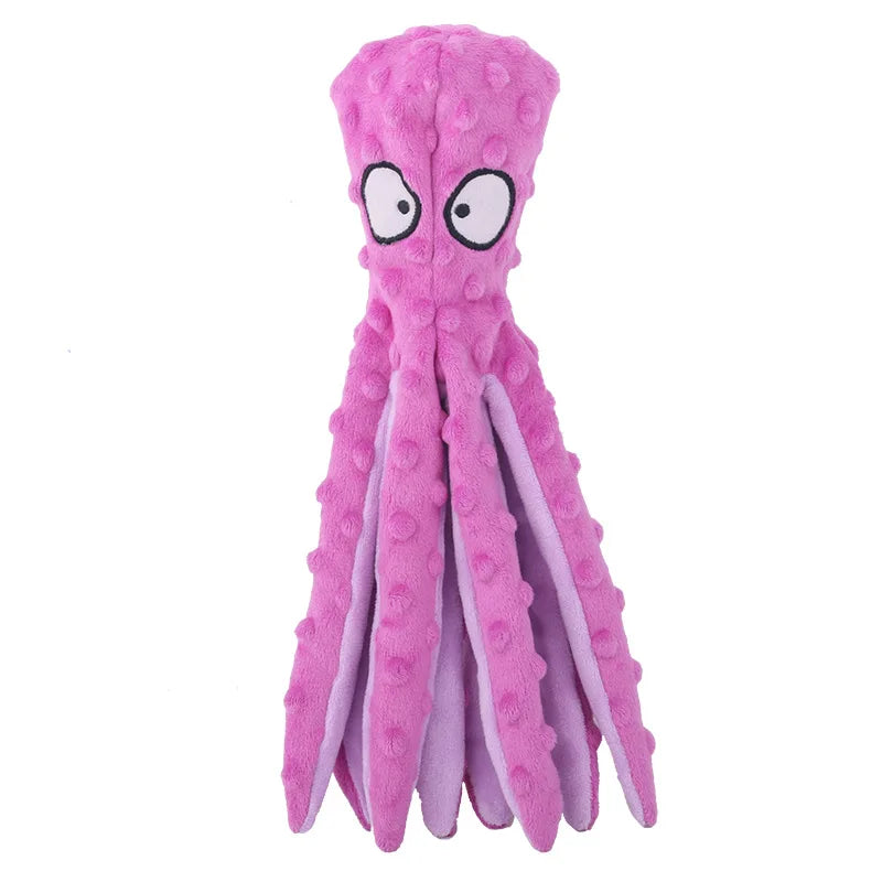 Purple Color Plush Dinosaur Chew Toy For Pets – Soft Fleece Playmate