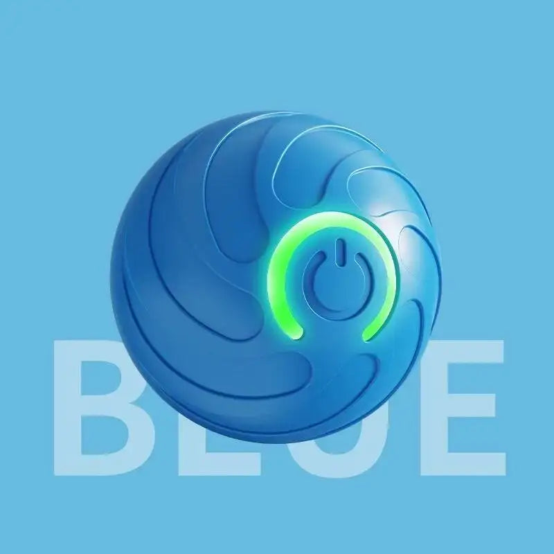 Style A Blue Color Interactive USB Rechargeable Pet Ball Toy for Dogs and Cats