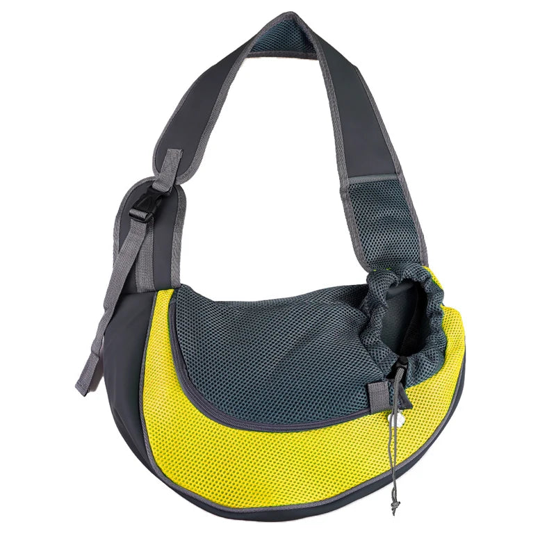 yellow Color Pet Sling Carrier Backpack For Small Dogs & Cats