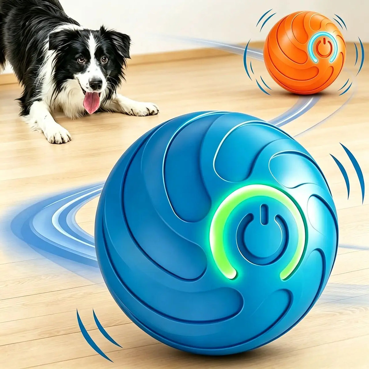 Interactive USB Rechargeable Pet Ball Toy for Dogs and Cats