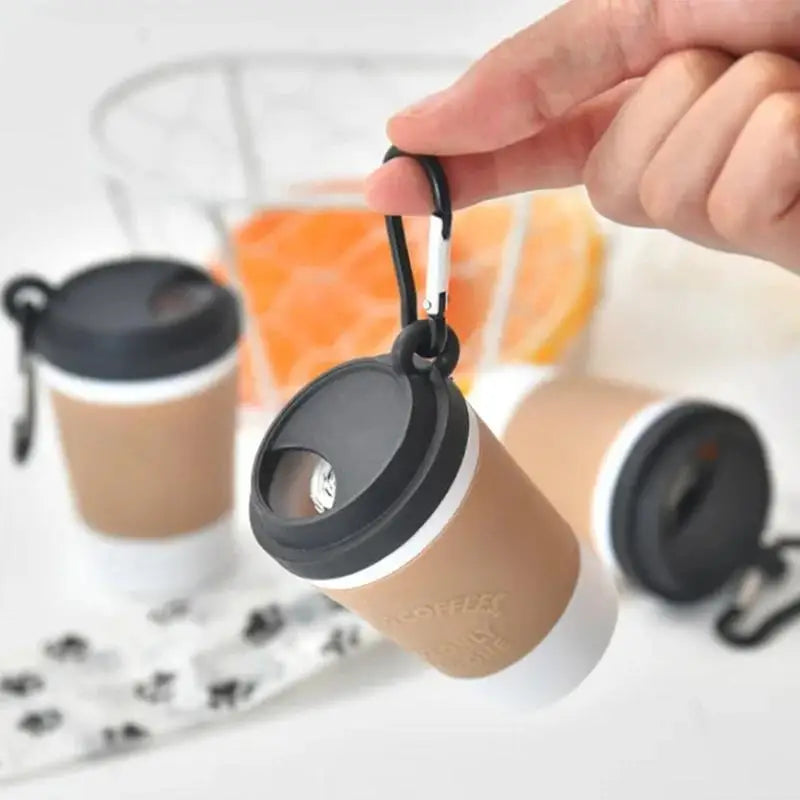 Portable Dog Poop Bag Dispenser Coffee Cup Design