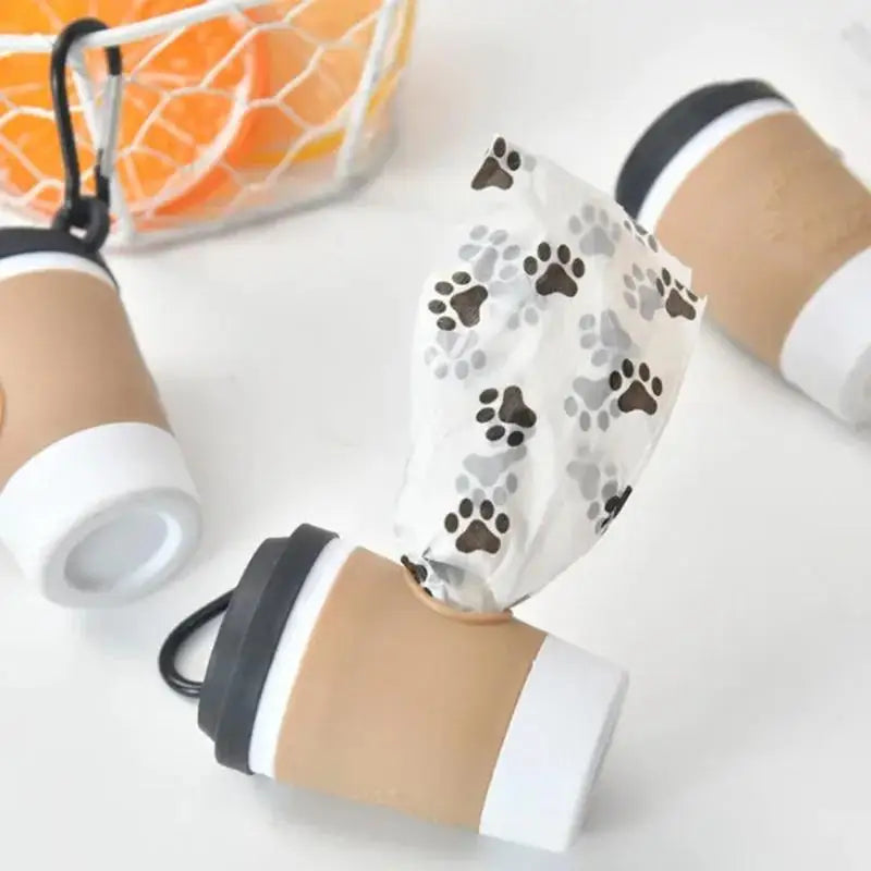 Portable Dog Poop Bag Dispenser Coffee Cup Design