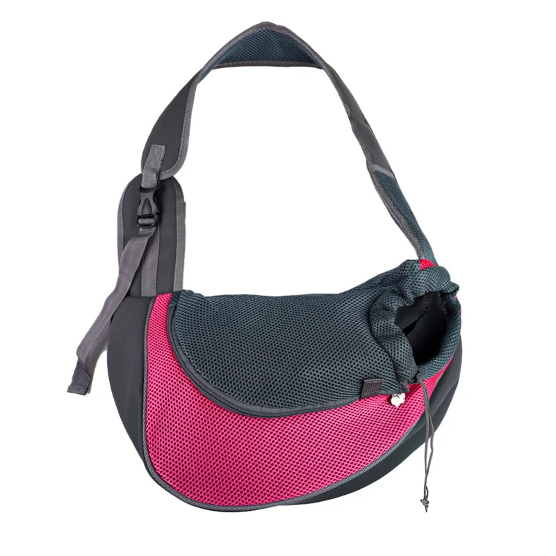 rose Color Pet Sling Carrier Backpack For Small Dogs & Cats